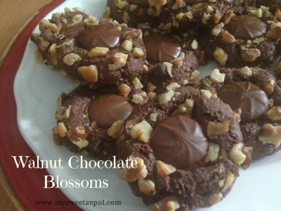 31-Days-of-Cookies-Walnut-Chocolate-Blossoms-mysweetzepol-2013