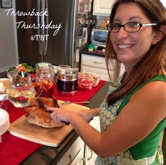 #tbt Katie at a potluck at her house 2012 (hosted by Katie's Cucina)