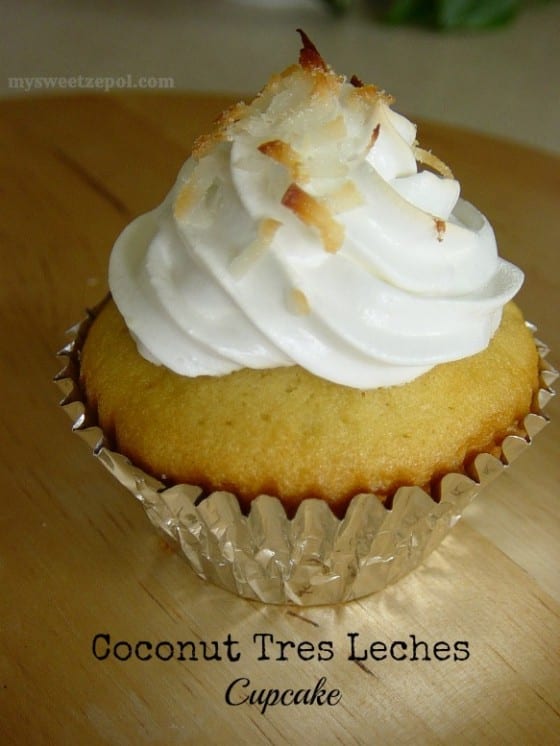 Coconut Tres Leches Cupcakes by My Sweet Zepol