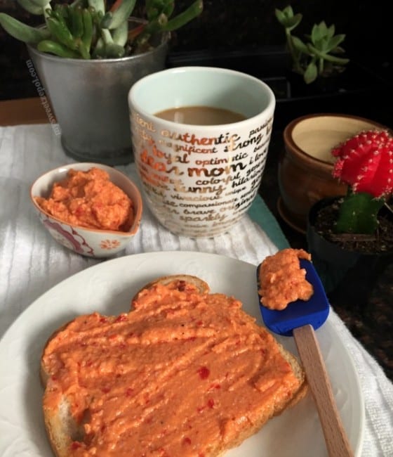 Pimento and Roasted Red Peppers Cheese Spread / My Sweet Zepol / #MSZrecipes