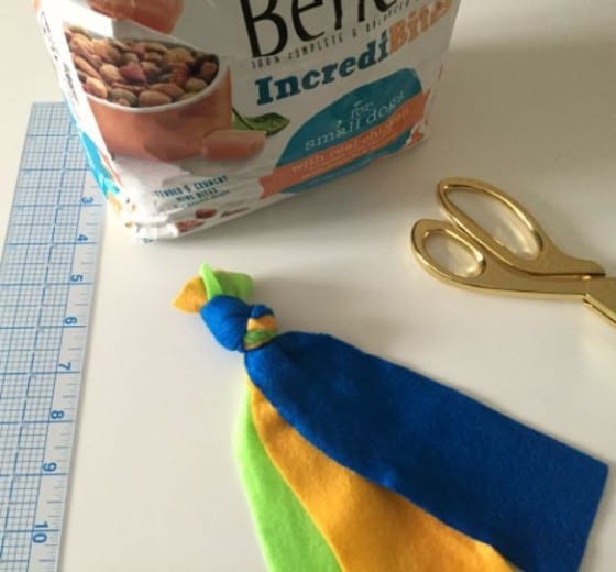 Felt Braided Rope Dog Toy / #DIY / Beneful IncrediBites Chicken / find it at Target / #AmorBeneful #FriendsWithBenefu #ad / by My Sweet Zepol