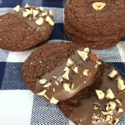 Flourless Hazelnut Chocolate Cookies