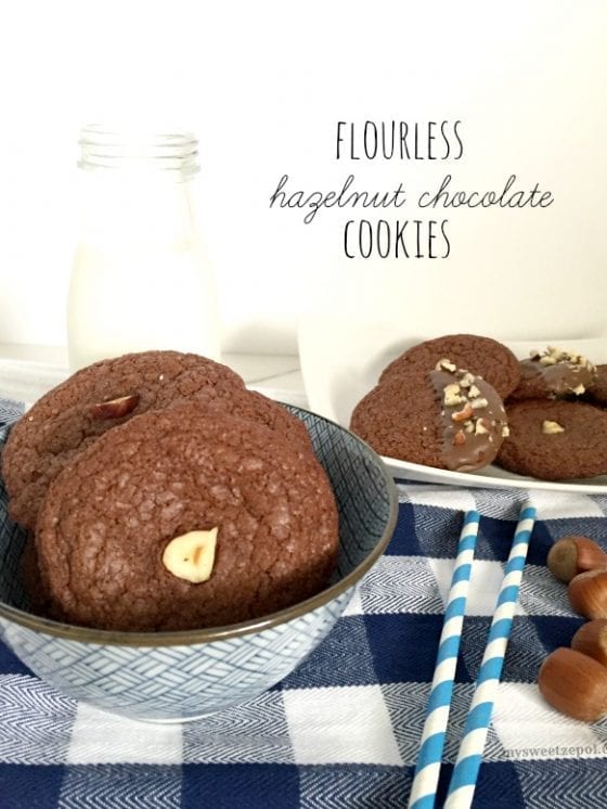 Flourless Hazelnut Chocolate Cookies, the best #glutenfree cookies you'll ever have / by Wanda from My Sweet Zepol - #foodblog