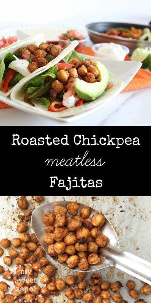 Roasted Chickpea meatless Fajitas perfect for Lent season and everyday of the year. / Super easy to make and packed with flavor... you won't miss the meat at all / #CocinoConKnorr #CollectiveBias ad / by My Sweet Zepol - food blog @Knorr