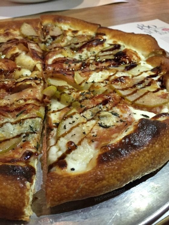 360 Gorgonzola Pear and Balsamic Pizza from 360 American Bistro and Bar