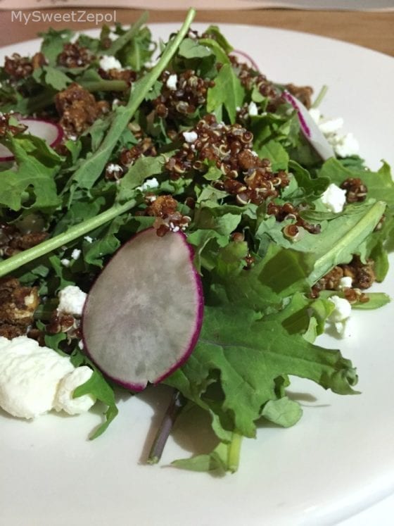 Kale and Quinoa Salad served in 360 American Bistro and Bar in Central Florida