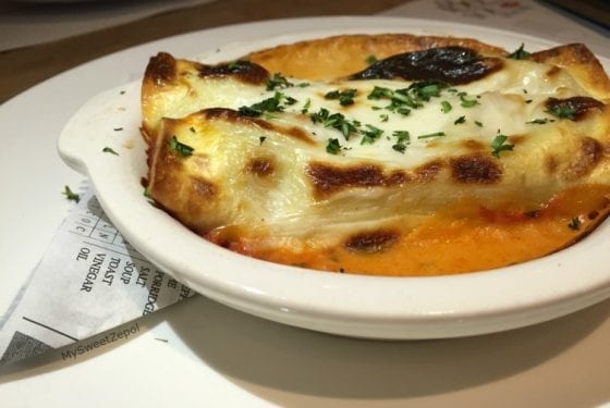 Short Rib Cannelloni served in 360 American Bistro and Bar