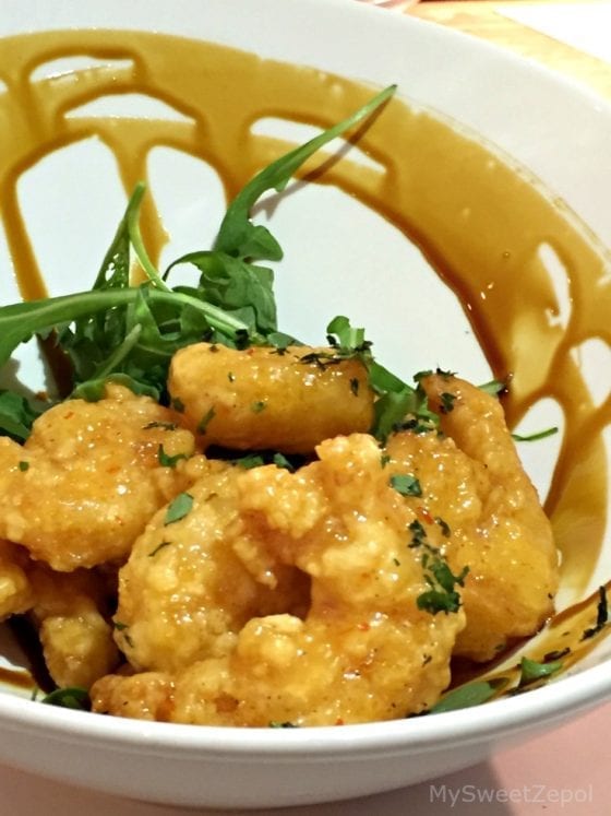Sweet Thai Shrimp served in 360 American Bistro and Bar