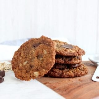 Almond Butter Oatmeal Chocolate Chips Cookies