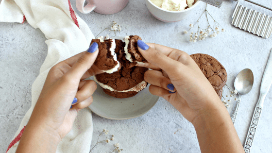 Brownie Cookies with Mascarpone Frosting perfect treat for #BackToSchoolTreats by My Sweet Zepol 