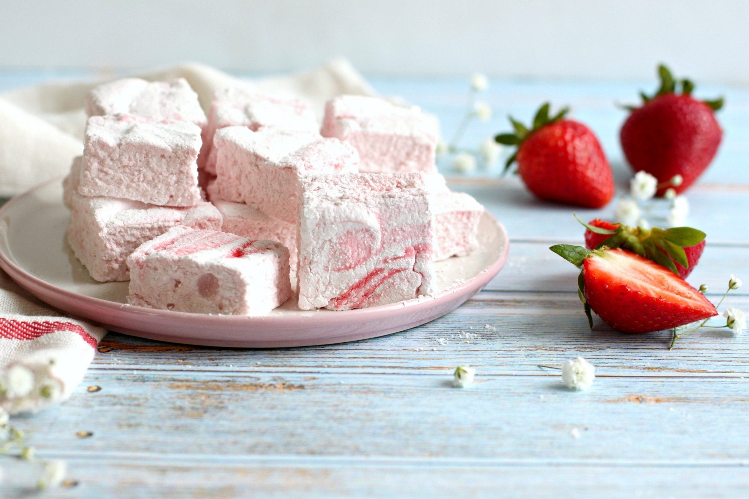 Homemade Strawberry Swirl Marshmallow Recipe