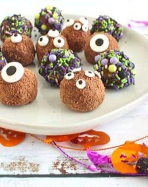 Spiced Chocolate Monster Truffles are melt in your mouth good #HalloweenTreatsWeek