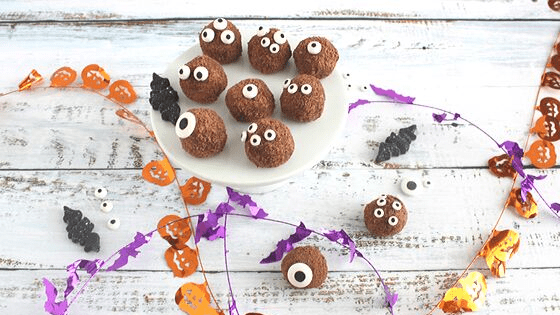 Spiced Chocolate Monster Truffles are melt in your mouth good #HalloweenTreatsWeek 