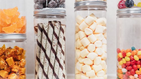 glass-jars-filled-with-candies-for-fun-Halloween-games-for-kids-My-Sweet-Zepol